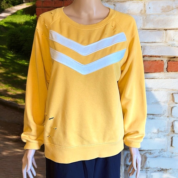 Forever 21 Distressed Chevron Sweatshirt - Picture 9 of 16